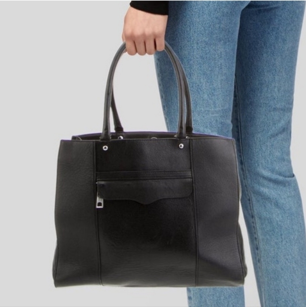 Rebecca Minkoff MAB Saffiano Leather Tote Handbag